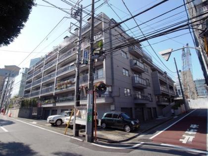 日商岩井南平台マンションの外観