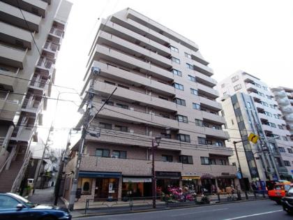 朝日根津八重垣マンションの外観