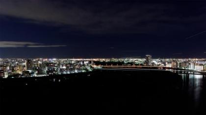 グランエステ川崎ツインタワー弐番館　ベランダからの夜景